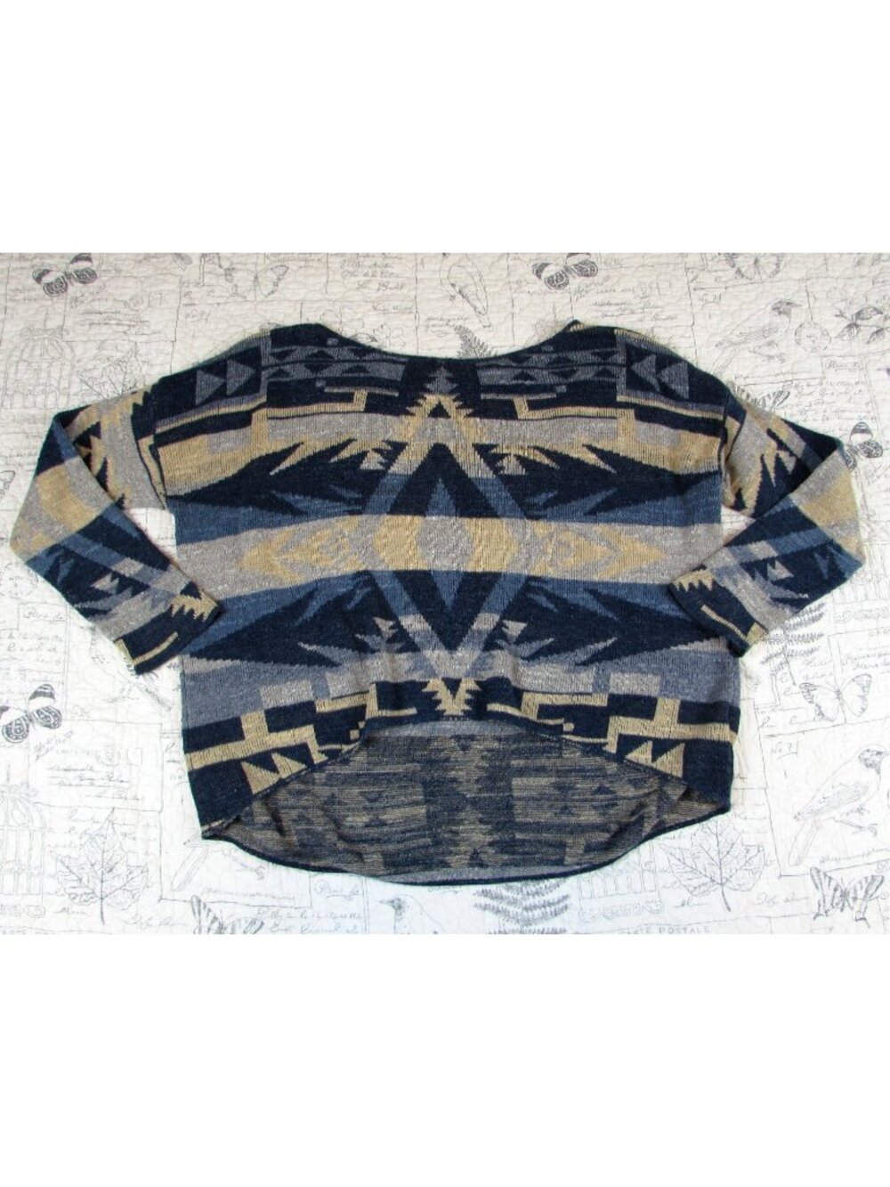 Denim Supply Ralph Lauren Womens cotton spring sweater Aztec Southwestern size L